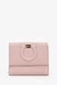 Ferragamo Pink Leather Gancini Small Wallet