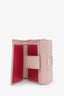 Ferragamo Pink Leather Gancini Small Wallet