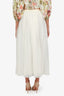 Bode White Tulle Cotton/Silk Tea Midi Skirt Size 2