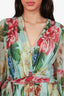 Dolce & Gabbana Floral Printed Silk Wrap Dress Size 46