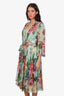 Dolce & Gabbana Floral Printed Silk Wrap Dress Size 46