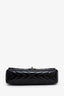 Pre-Loved Chanel™ 2009-10 Black Patent Chevron Medium Single Flap Bag