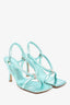 Bottega Veneta 'Icy Blue Leather Stretch' Heels Size 37.5