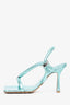 Bottega Veneta 'Icy Blue Leather Stretch' Heels Size 37.5