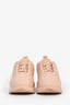 Burberry Pink Leather Quilted Sneakers Size 38.5