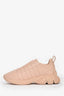 Burberry Pink Leather Quilted Sneakers Size 38.5