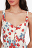 Reformation Cream Strawberry Print Maxi Dress Size 8