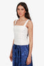 Reformation White Linen Sleeveless Top Size 6