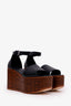 Hermès Black/Brown Calfskin Sandals Size 36