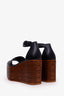 Hermès Black/Brown Calfskin Sandals Size 36