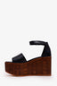 Hermès Black/Brown Calfskin Sandals Size 36