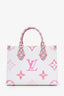 Louis Vuitton 2023 Limited Edition White/Pink Giant Monogram 'OnTheGo' PM Tote