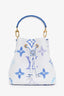 Louis Vuitton 2023 Blue/White Neonoe BB Monogram "By The Pool" Top Handle Purse With Strap