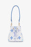 Louis Vuitton 2023 Blue/White Neonoe BB Monogram "By The Pool" Top Handle Purse With Strap