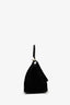Celine 2012 Black Croc Embossed Leather Medium Trapeze Shoulder Bag