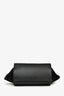 Celine 2012 Black Croc Embossed Leather Medium Trapeze Shoulder Bag