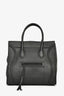 Celine 2012 Black Leather Medium Luggage Phantom Tote