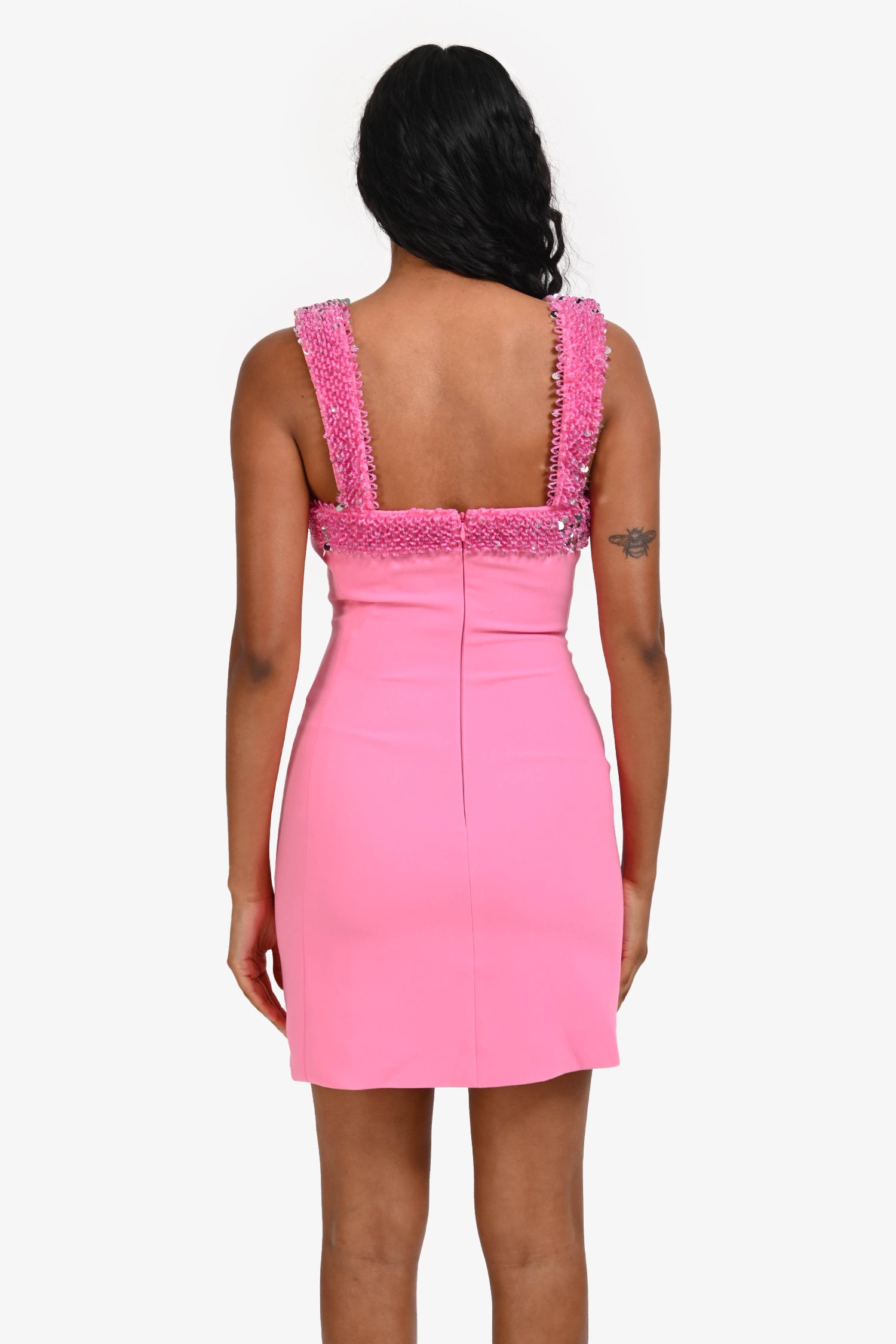 open lace back dress Alayna Sequin Mini Dress – SIMKHAI main image 0