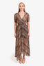 BEC+BRIDGE Leopard Print Kitty Kat Maxi Dress Size 2
