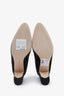Manolo Blahnik Black Suede Round Toe Chunky Heels Size 40