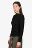 Smythe Black Jersey Long Sleeve Top Size S
