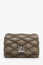 Louis Vuitton Khaki Leather 'Malletage Go' 14MM Shoulder Bag