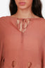 See by Chloé Brown Ruffled Poncho Size 36
