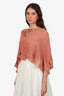 See by Chloé Brown Ruffled Poncho Size 36