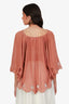 See by Chloé Brown Ruffled Poncho Size 36