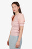 Veronica Beard Pink Cotton Puff Sleeve Top Size XS