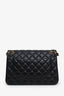Pre-Loved Chanel™ 2019 Black Lambskin Jumbo Double Flap Bag GHW