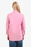 Ganni Pink Oversized Single Breasted Blazer Size OS