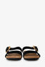 Prada Black Velvet Single Buckle Sandals Size 40