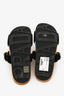 Prada Black Velvet Single Buckle Sandals Size 40