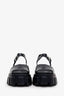 Prada Black Leather 'Monolith' Platform Sandals Size 36