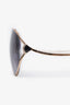 Bvlgari Gold Tinted Round Frame Sunglasses