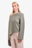 Ronny Kobo Sage Green 'Cassidy' One Sleeve Cape Top Size XS