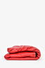 Dolce & Gabbana Red Leather Heart Detail 'Devotion' Clutch On Chain
