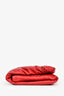 Dolce & Gabbana Red Leather Heart Detail 'Devotion' Clutch On Chain