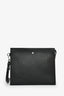 Montblanc Black Leather Zip Sartorial Pochette Wristlet