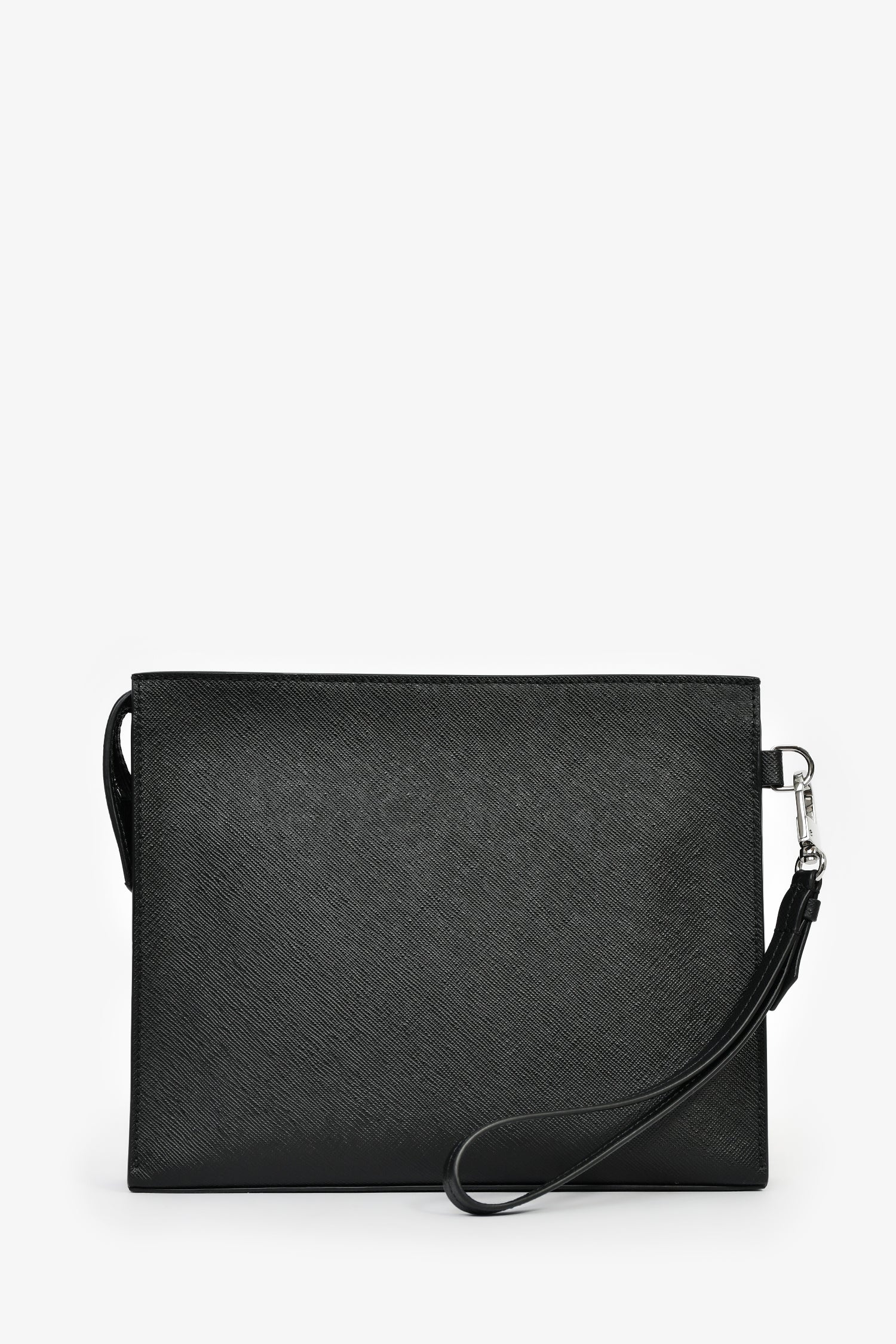 Montblanc Black Leather Zip Sartorial Pochette Wristlet – Mine & Yours