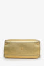 Fendi Metallic Yellow Medium Sunshine Shopper Tote With Strap