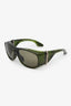 Chrome Hearts Green Lo Rita Square Sunglasses