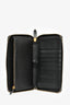 Burberry Dark Brown Check Coated Canvas Large Zip Wallet