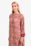 Natalie Martin Pink Printed Kaftan Dress Size Large