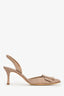 Manolo Blahnik Pink Suede Maysale Kitten Heel Mules Size 37