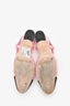 Pre-Loved Chanel™ Pink Tweed Cap Toe Slingback Heels Size 37.5C