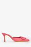 Manolo Blahnik Taupe Suede Maysli Slingback Heels Size 37