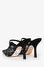 Christian Dior Black Lace 'Capture' Heeled Mules Size 37