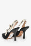Christian Dior Black Technical Fabric J'Adior Slingback Pumps Size 37.5
